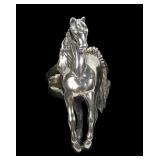 Sterling silver figural horse ring, size 6,