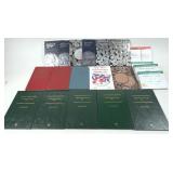 Lot of informational cards and coin albums,