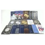 Lot of empty coin albums, 19 pcs.