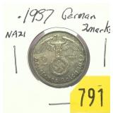 German 2 mark silver coin