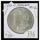 1883-O Morgan dollar- Gem B.U.