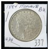 1884 Morgan dollar- B.U.