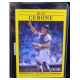 Rick Cerrone Fleer 1991, #660 NY Yankee, signed