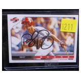 Brett Boone Score 1996, 70 Reds, signed baseball