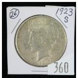 1923-S Peace dollar