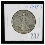 1939-S Walking Liberty half dollar