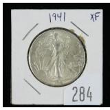 1941 Walking Liberty half dollar