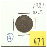 1921 Lincoln cent