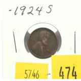 1924-S Lincoln cent