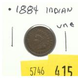 1884 Indian Head cent