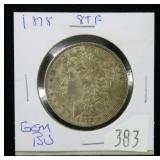 1878 8 T.F. Morgan dollar- Gem B.U.
