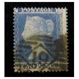 Great Britain 15, blueish paper, WMK 20, Perf