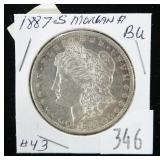 1887-S Morgan dollar- B.U.
