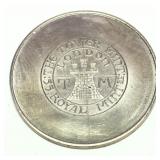 London Tower token, .800 silver