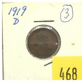 1919-D Lincoln cent