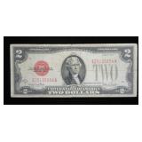$2 Red seal note, series of 1928G