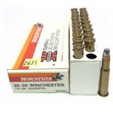 20 rds of .30-30 WIN silver tip cartridges,