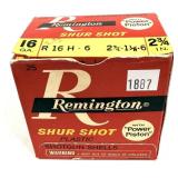 Vintage box of 16 Ga. 2.75' No. 6 Remington