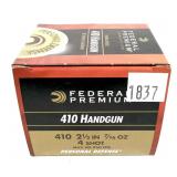 Box of .410 Ga. 2.5' No. 4 Federal handgun