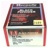 Hornady .54 cal lead- round balls, 100