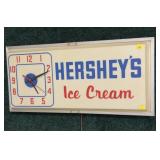 Hershey's Ice Cream light-up clock, working,