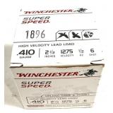 Box of .410 Ga. 2 1/2' No. 6 Winchester target