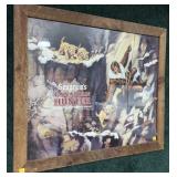 Framed Seagram's Canadian Hunter Print, Frame