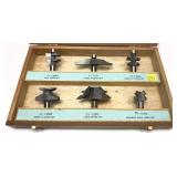 Pittsburgh 6-piece 1/2' shank bits set in wooden