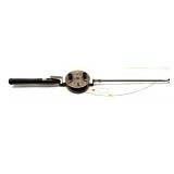 Vintage Stubby rod and reel, 35' overall length