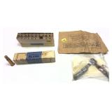 Lot: 20 rds. of Blank .30 cal cartridges and M1