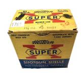 Vintage box of 16 Ga. 2.75' No. 4 Western SuperX