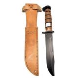 K-Bar 1317 Dog's Head knife w/ leather sheath a