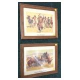 Pair of Frederick Remington prints, 'Indian