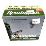 Box of 12 Ga. 2.75' No. 7.5 Remington Gun Club