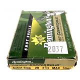 Box of 20 Ga. 2.75' Remington copper solid sabot