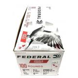 Box of 100 rounds 12 Ga. 2.75' No. 8 Federal