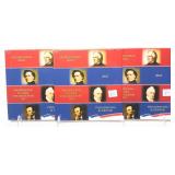 x3- 2010 Unc. Presidential dollar sets, -x3 sets,