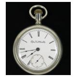 Elgin Model 5 7-jewel 18 size open face pocket
