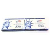 x2- 2005 Proof sets, -x2 sets, Sold by the piece,