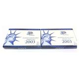 x2- 2003 Proof sets, -x2 sets, Sold by the piece,