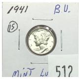 1941 Mercury dime