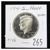 1994-S Kennedy half dollar, Proof DCam