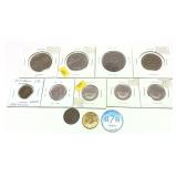 Lot of tokens, 12 pcs.