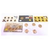 Lot of coin and medal sets, 4 pcs.