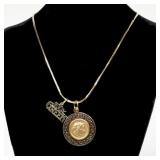 14K Yellow gold 24" serpentine chain with 14K