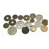Lot of world coins, 17 pcs.