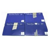 x4- Proof sets: 1971, 1972, -x4 sets, Sold by the