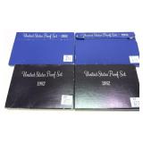 x4- Proof sets: 1982, 1983, -x4 sets, Sold by the