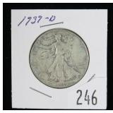 1939-D Walking Liberty half dollar
