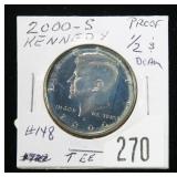 2000-S Kennedy half dollar, Proof DCam